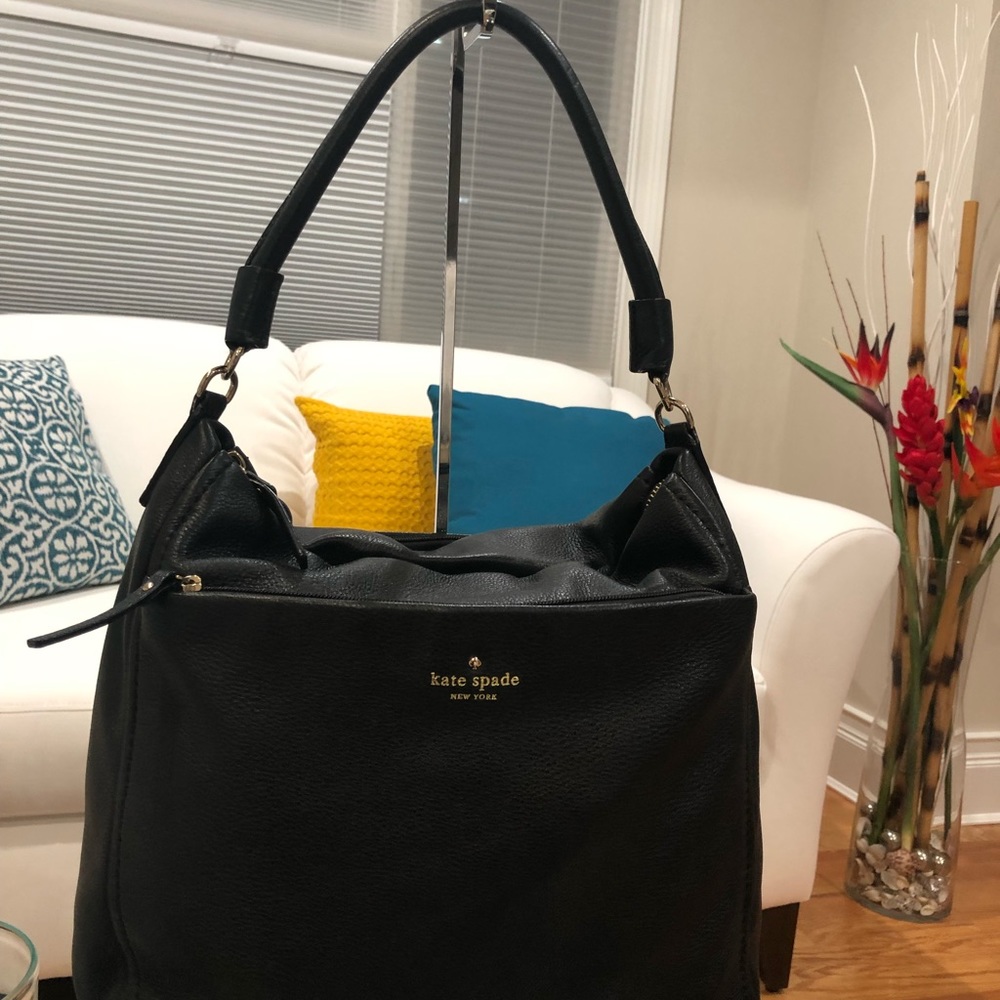 Kate Spade Classic Black Pebbled Leather Bag - Picture 3 of 8